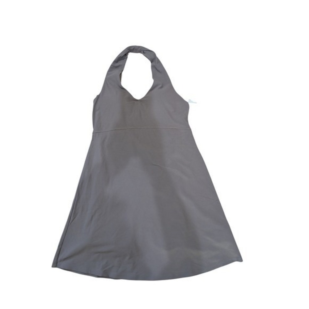 Spanx Bare Essentials Halter Dress Smoke Grey Active Tennis Dress 51017R NWT M